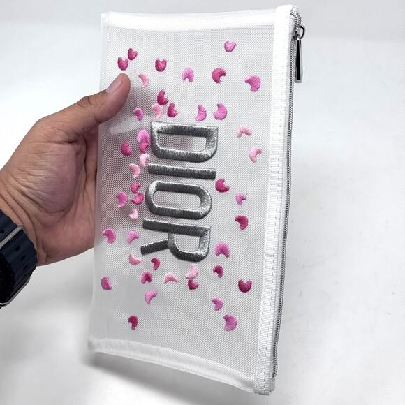 Dior Mesh Zipper Pouch - Picture 6 of 8